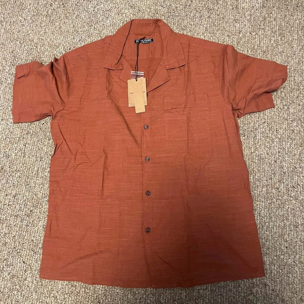 Men's Paul Jones Button-Up Polo - Medium - New